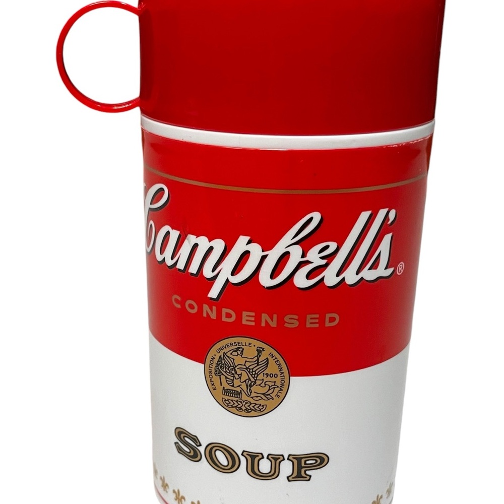 Vintage Campbell's Soup Can-Tainer Insulated Thermos 11.5 oz Red
